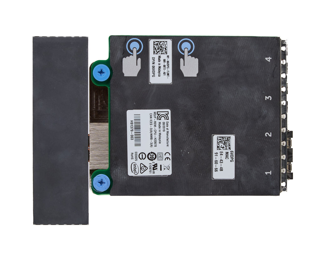 Dell Intel X710 Dual Port 10GB SFP & I350 Dual Port 1GB RJ45 rNDC