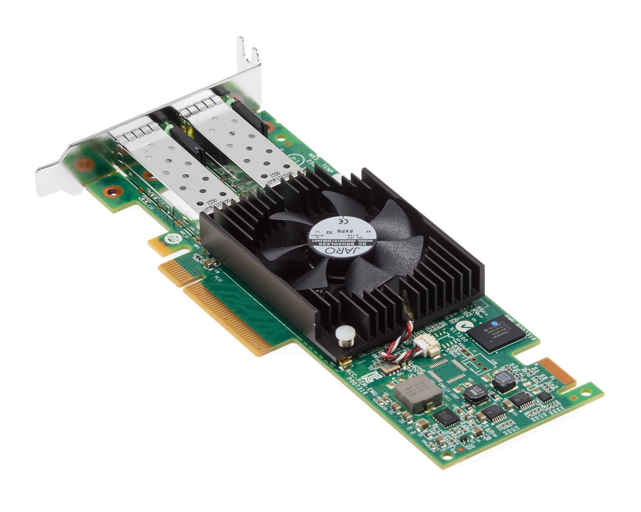 Dell Emulex LPe16002B Dual Port 16GB Fiber Channel SFP+ HBA Half Height
