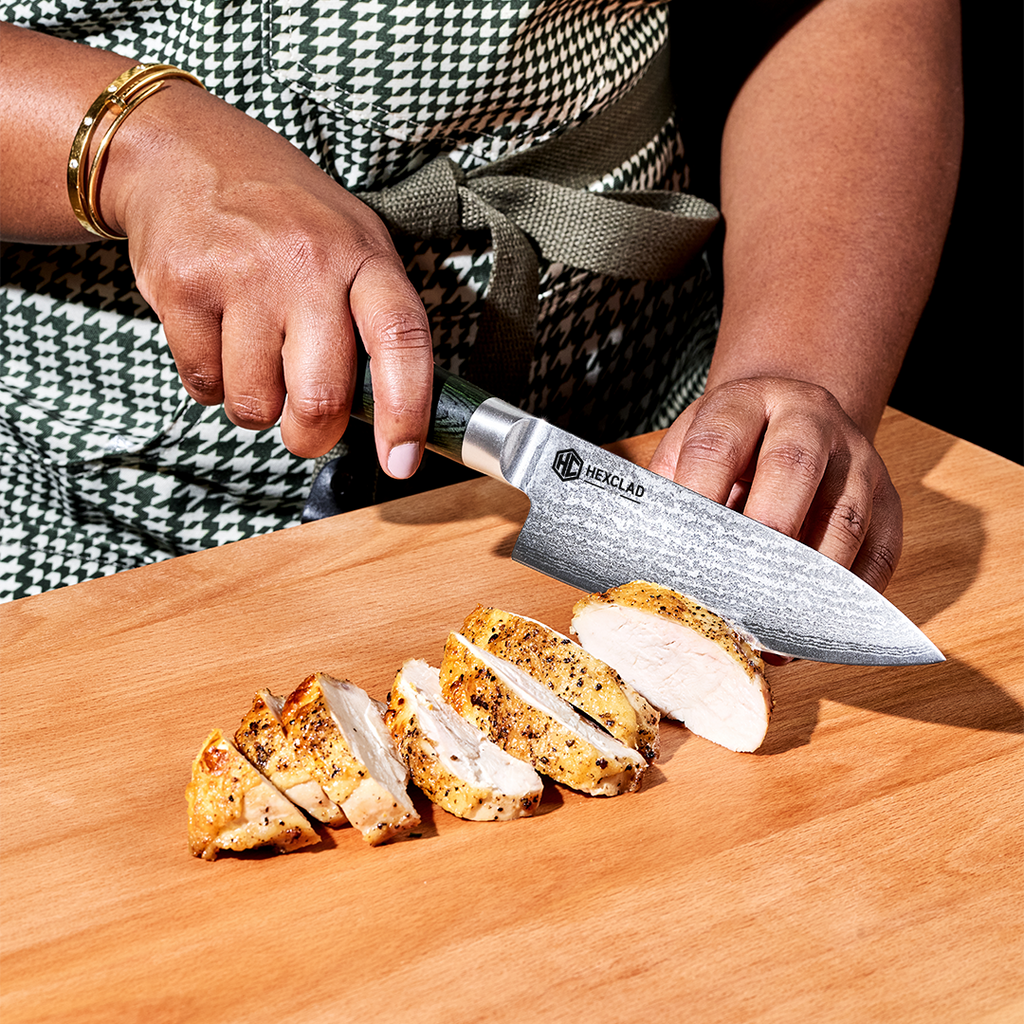 Damascus Steel Chef's Knife, 6" - Image 3
