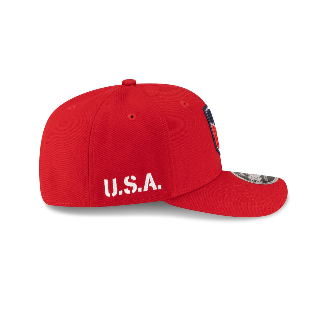 U.S. Soccer Men's National Team Americana Red 9SEVENTY Stretch-Snap Hat - Image 4