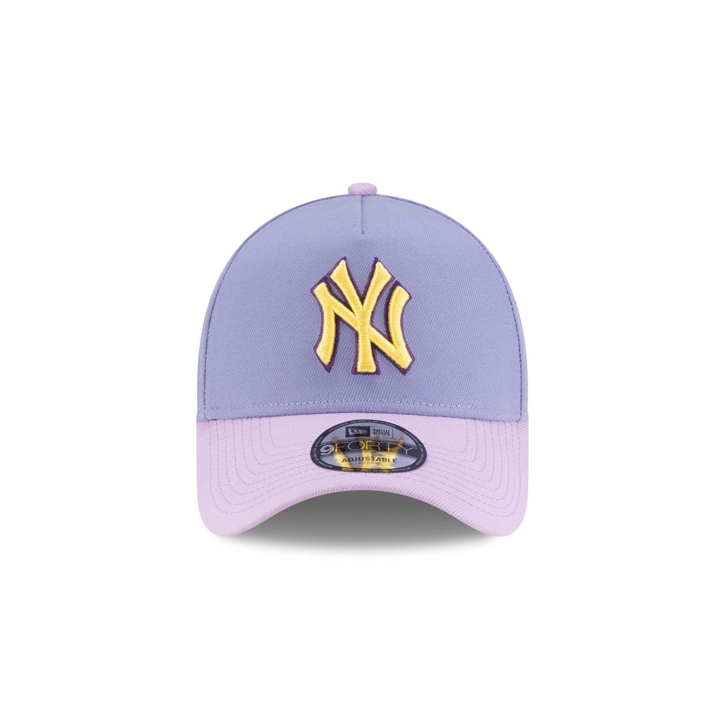 New York Yankees Lavender Pink 9FORTY A-Frame Snapback Hat - Image 2