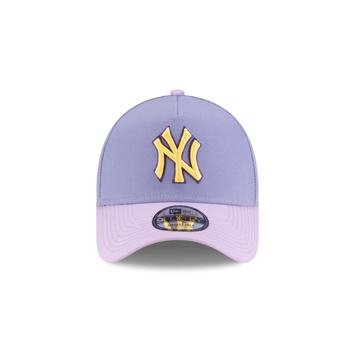 New York Yankees Lavender Pink 9FORTY A-Frame Snapback Hat - Image 2