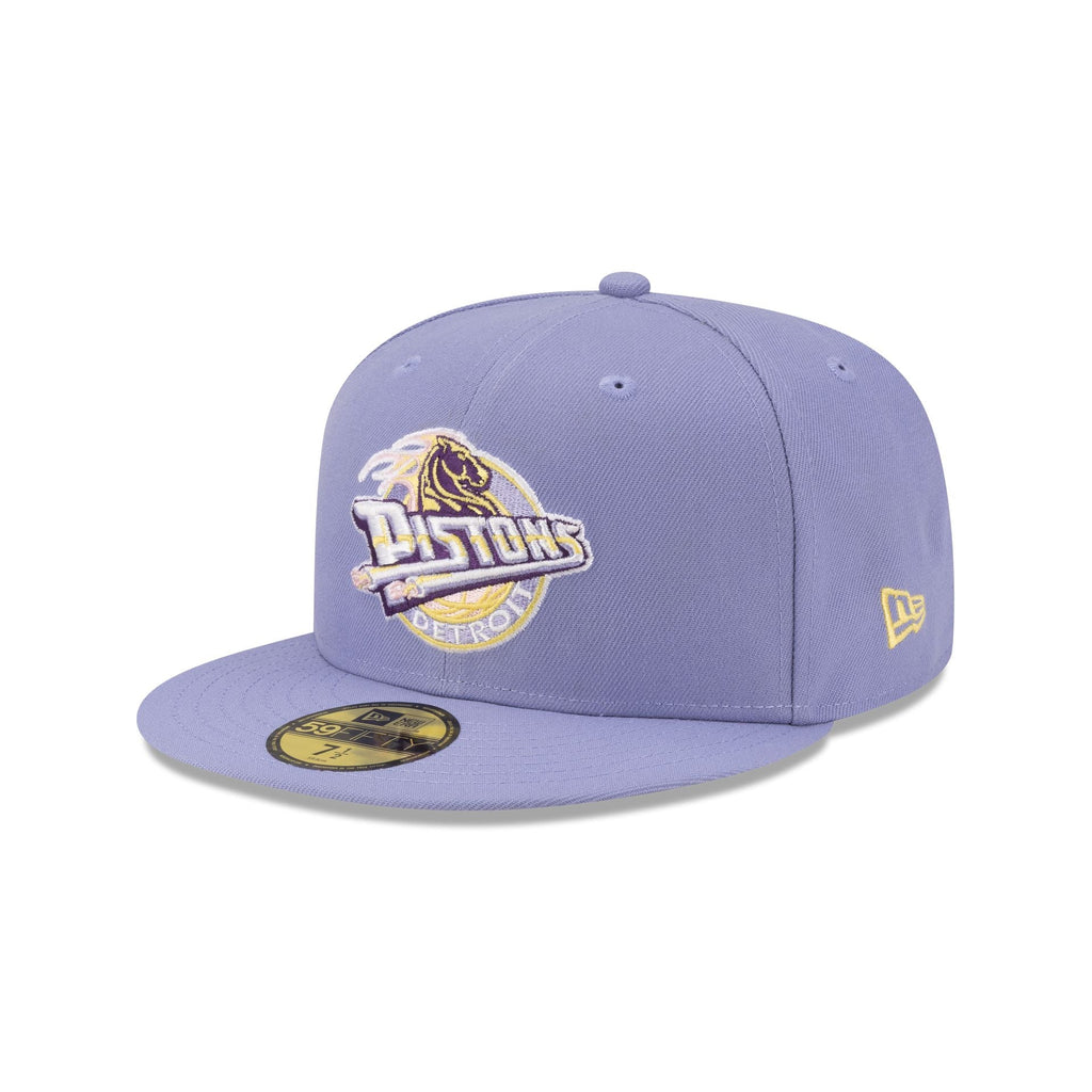 Detroit Pistons Hardwood Classics Lavender Pack 59FIFTY Fitted Hat - Image 3