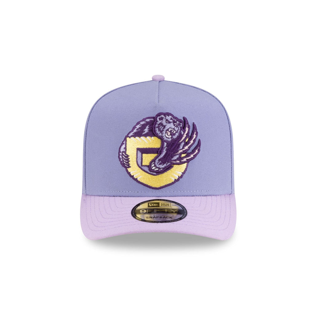Vancouver Grizzlies Hardwood Classics Lavender Purple 9FIFTY A-Frame Snapback Hat - Image 2
