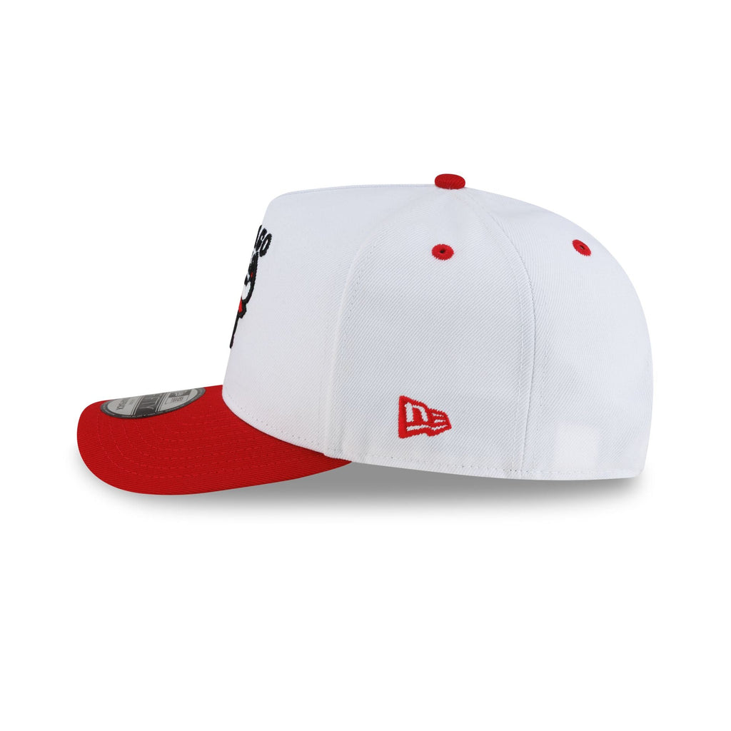 Chicago Bulls Hardwood Classics 90s Panel 9FIFTY A-Frame Snapback Hat - Image 4