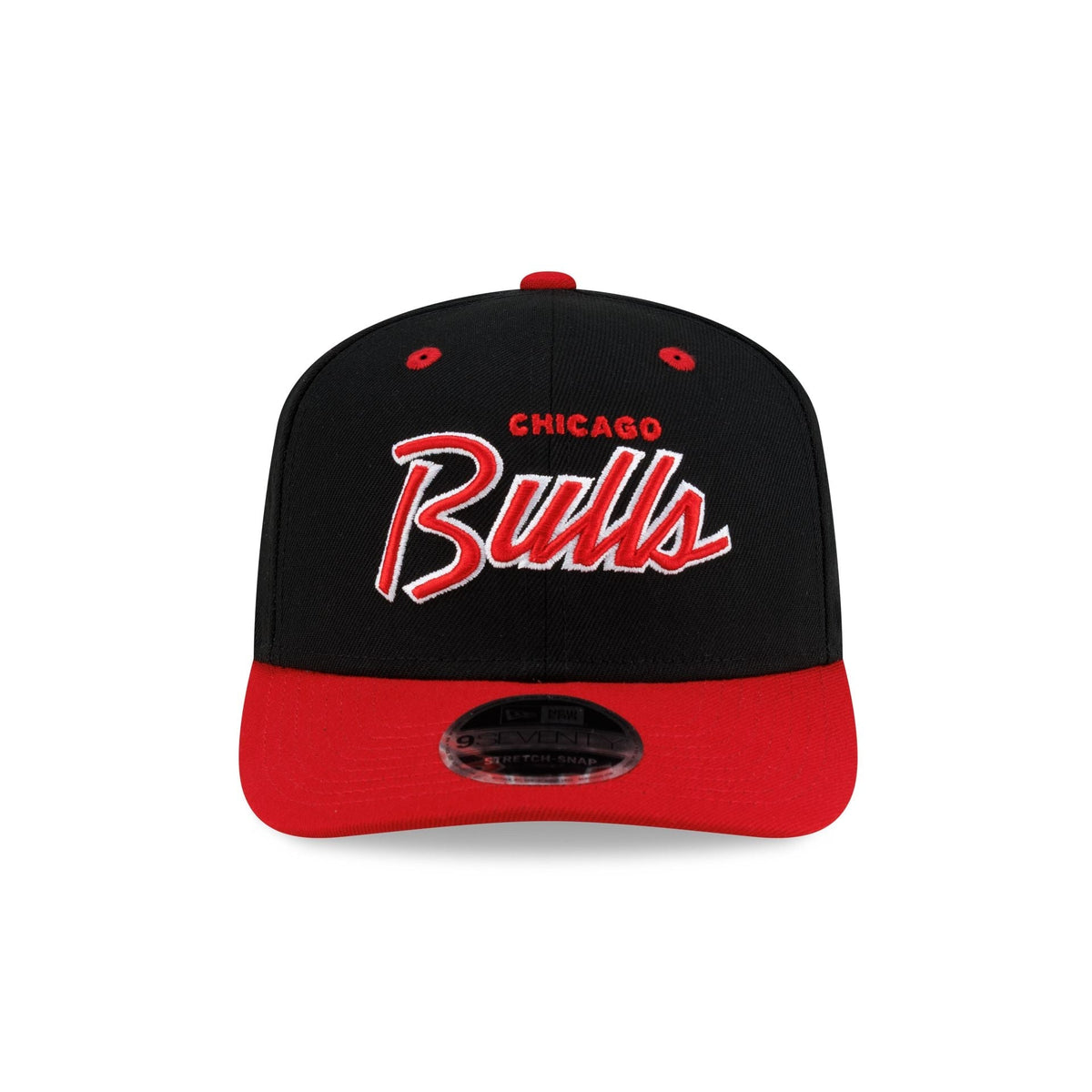 Chicago Bulls Hardwood Classics 90s Script 9SEVENTY Stretch-Snap Hat - Image 2
