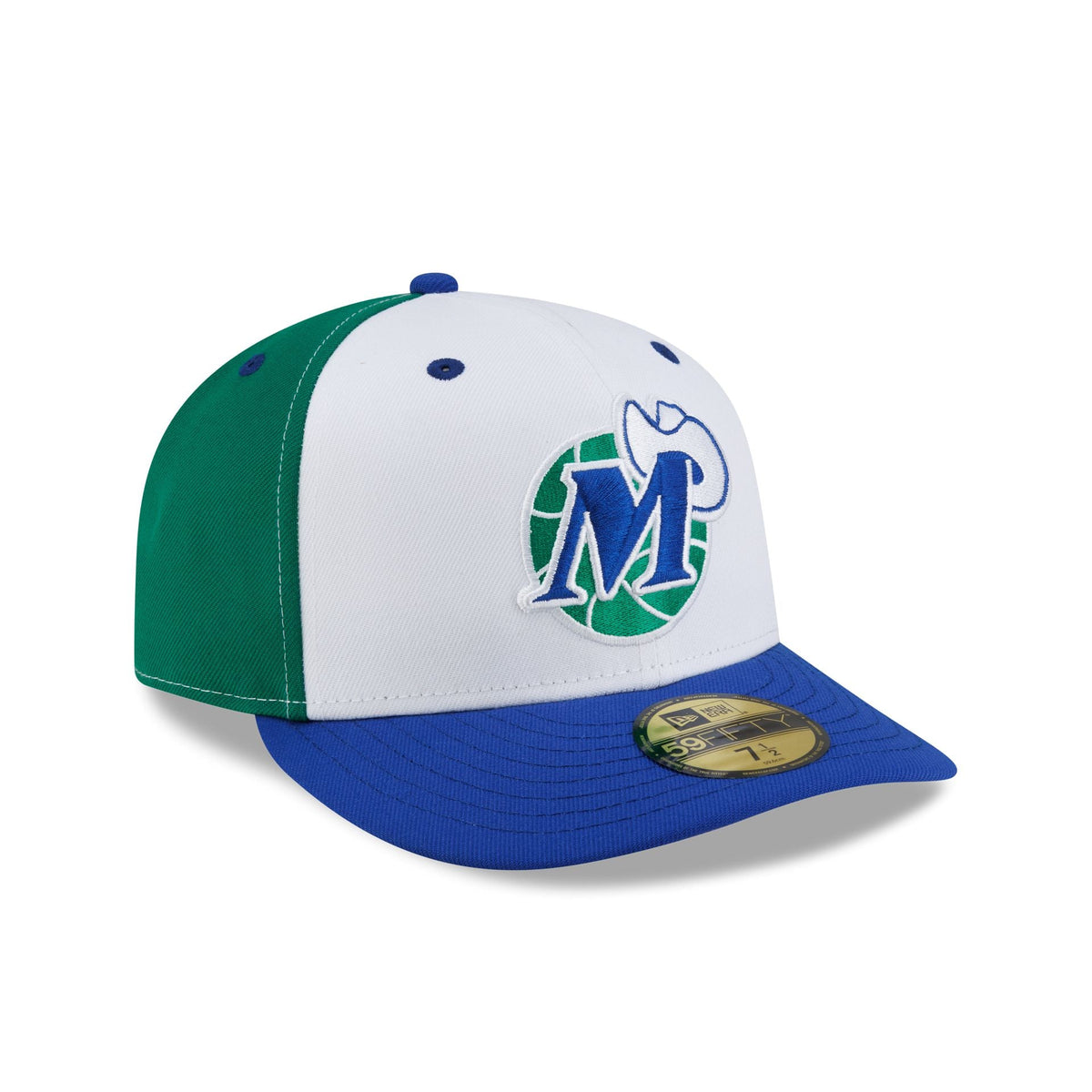 Dallas Mavericks Hardwood Classics 90s White 59FIFTY Fitted Hat - Image 3