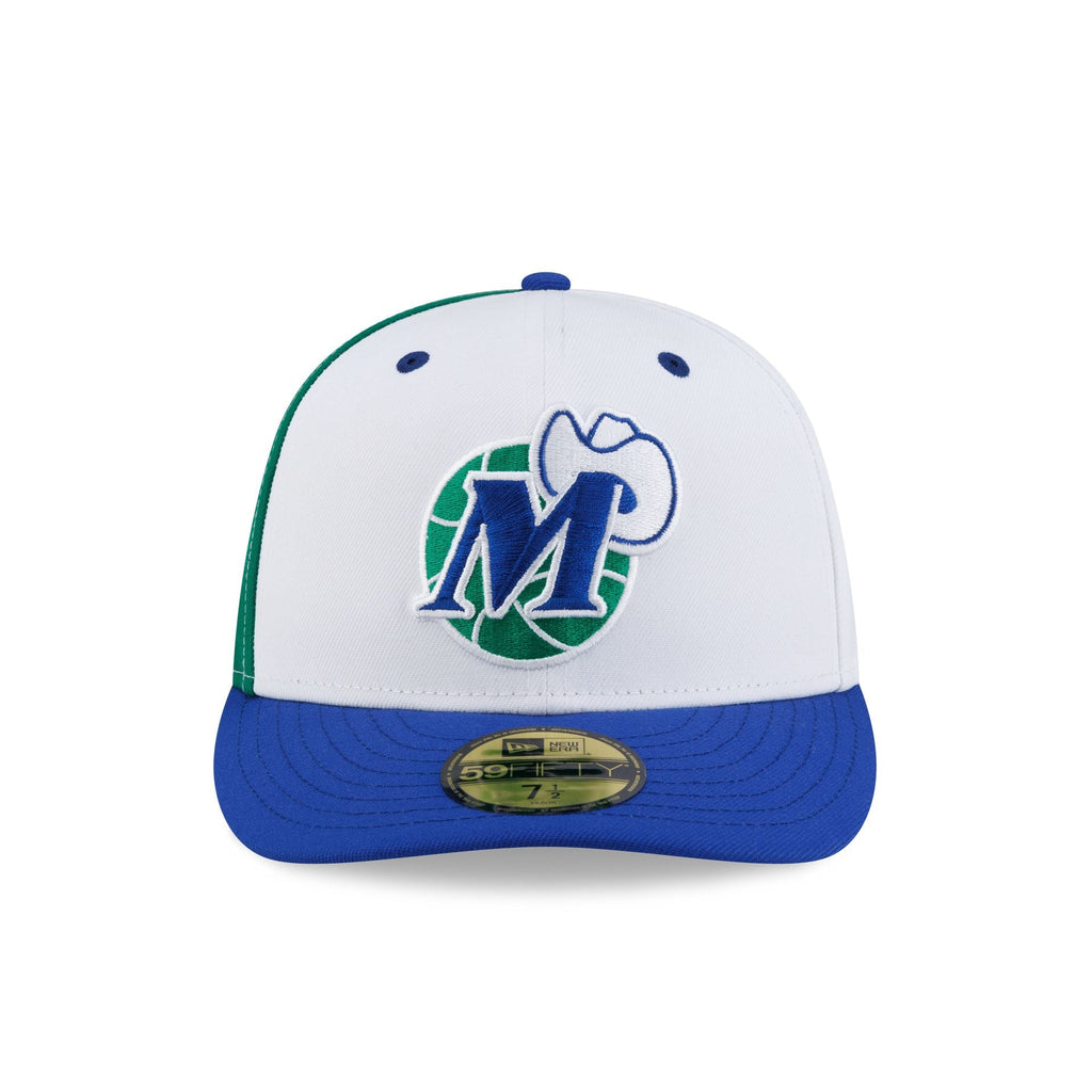 Dallas Mavericks Hardwood Classics 90s White 59FIFTY Fitted Hat - Image 2