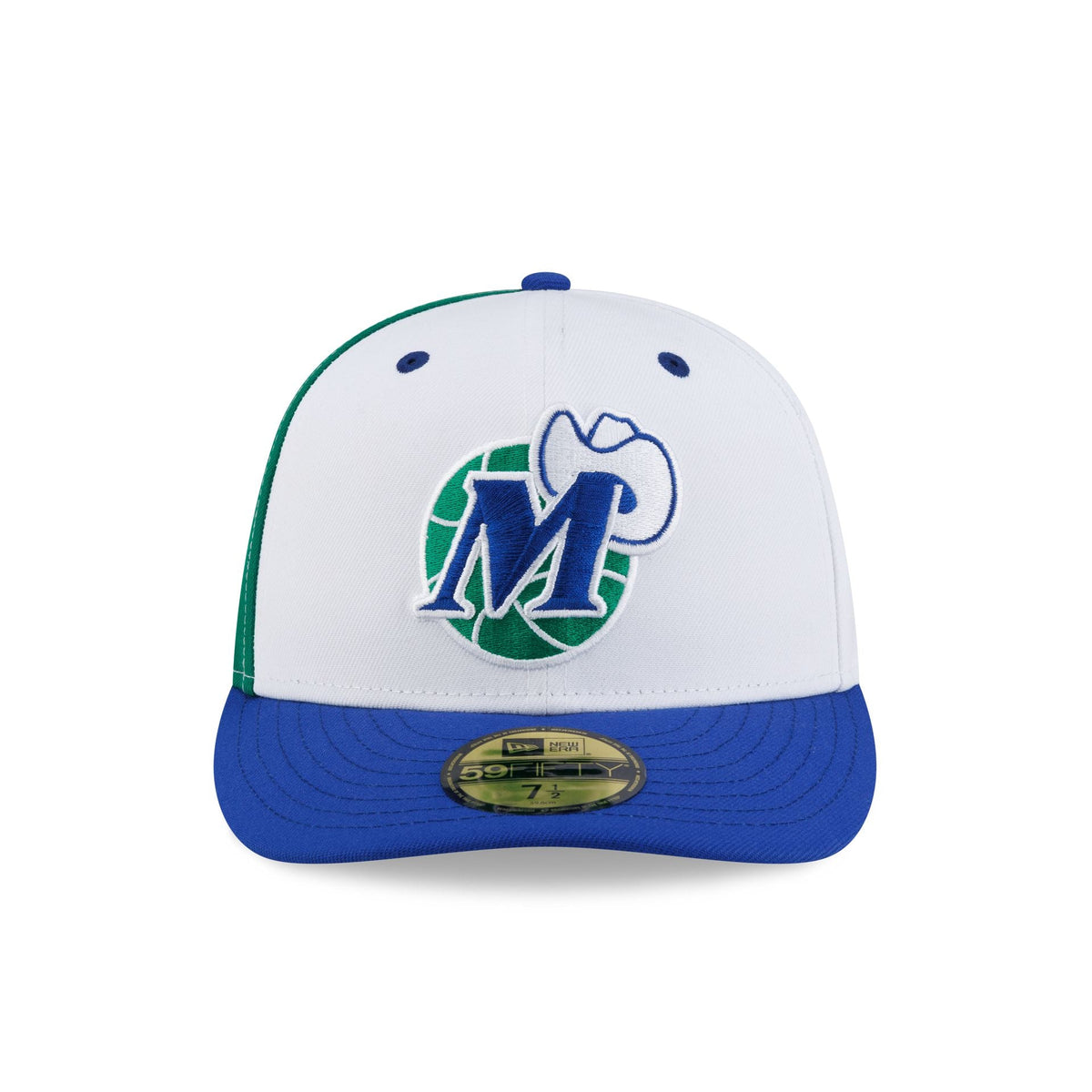 Dallas Mavericks Hardwood Classics 90s White 59FIFTY Fitted Hat - Image 2