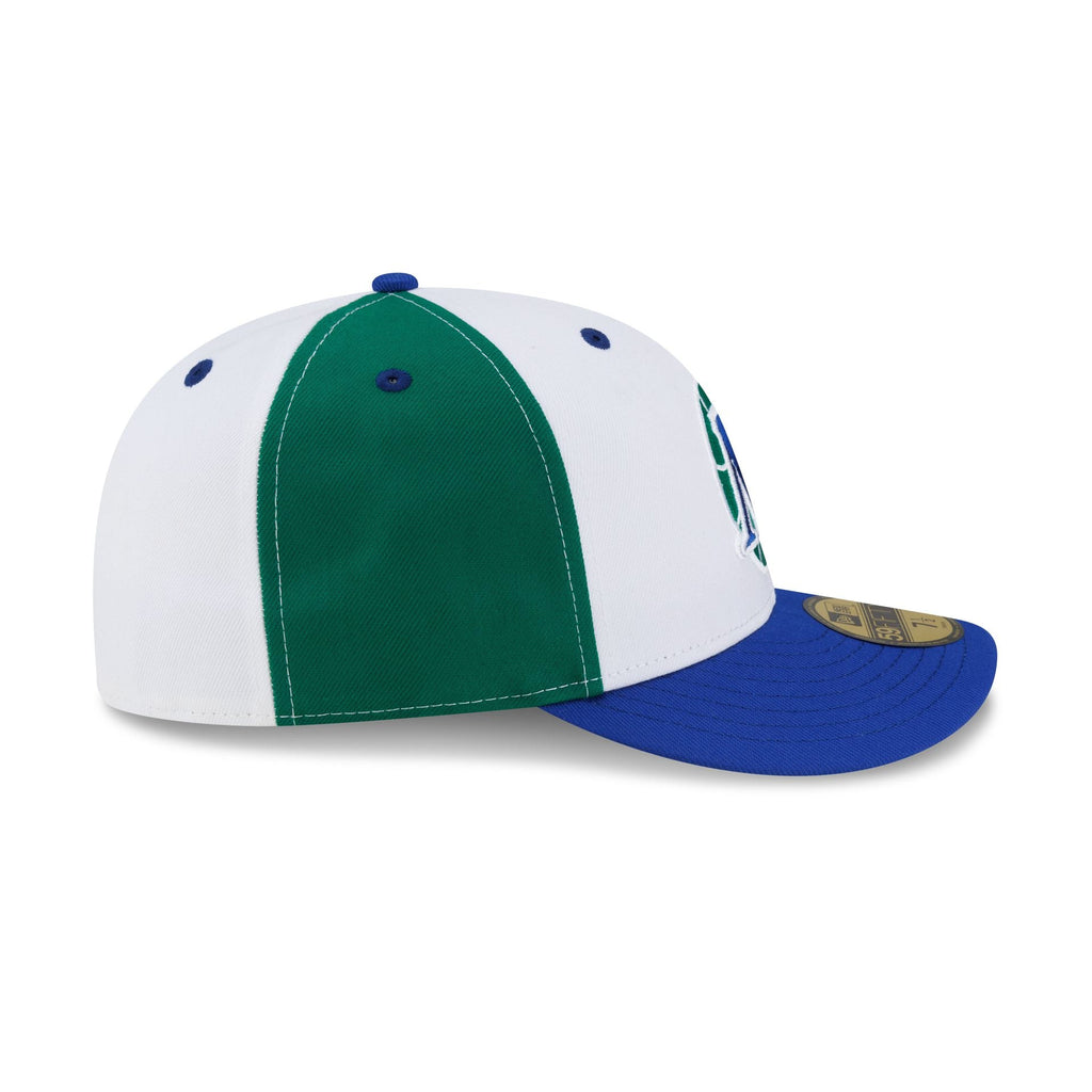 Dallas Mavericks Hardwood Classics 90s White 59FIFTY Fitted Hat - Image 5