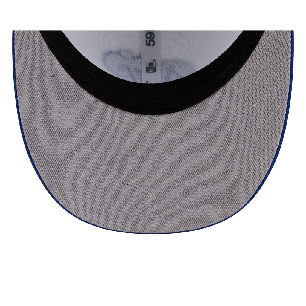 Dallas Mavericks Hardwood Classics 90s White 59FIFTY Fitted Hat - Image 7