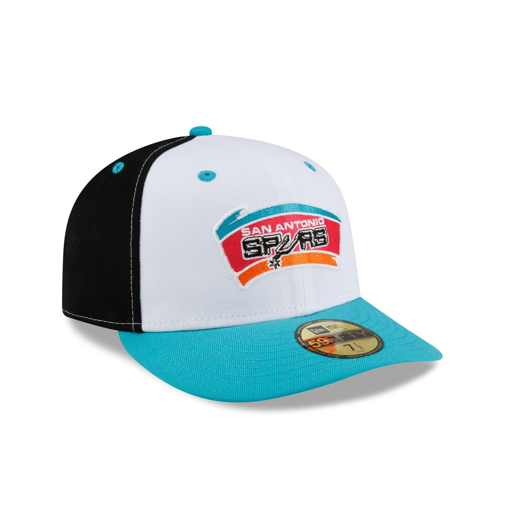 San Antonio Spurs Hardwood Classics 90s White 59FIFTY Fitted Hat - Image 3