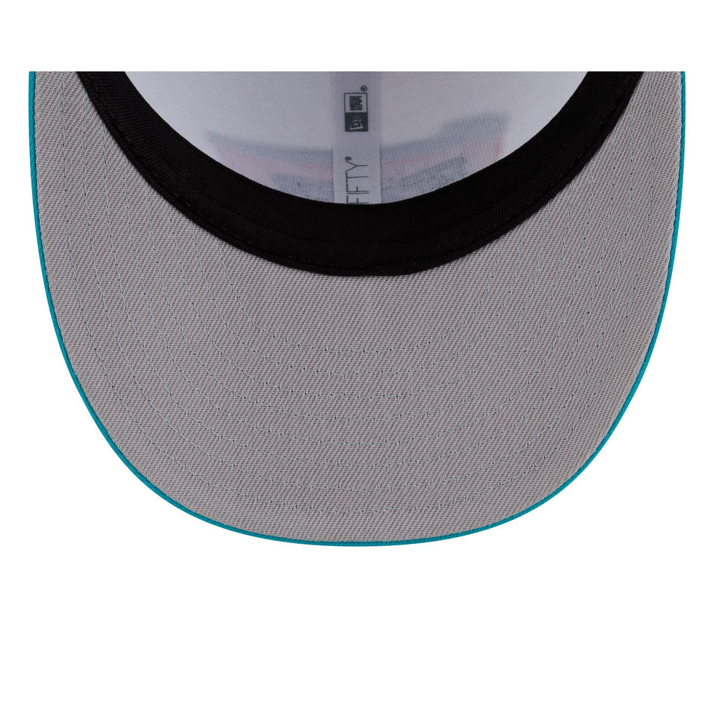 San Antonio Spurs Hardwood Classics 90s White 59FIFTY Fitted Hat - Image 7
