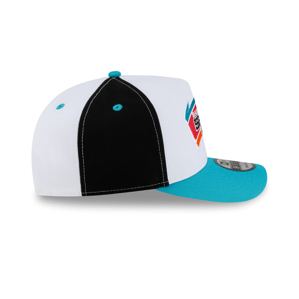 San Antonio Spurs Hardwood Classics 90s Panel 9FIFTY A-Frame Snapback Hat - Image 5