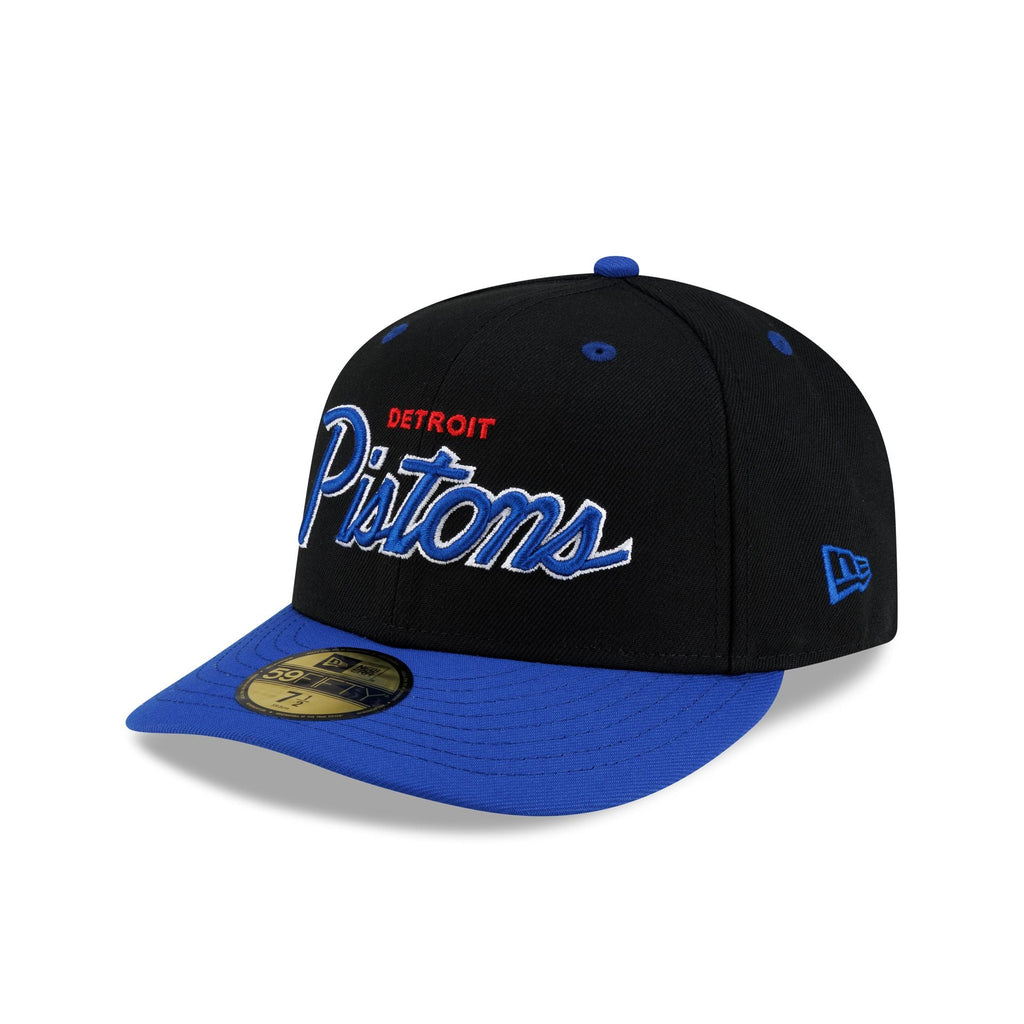 Detroit Pistons Hardwood Classics 90s Script 59FIFTY Fitted Hat - Image 3