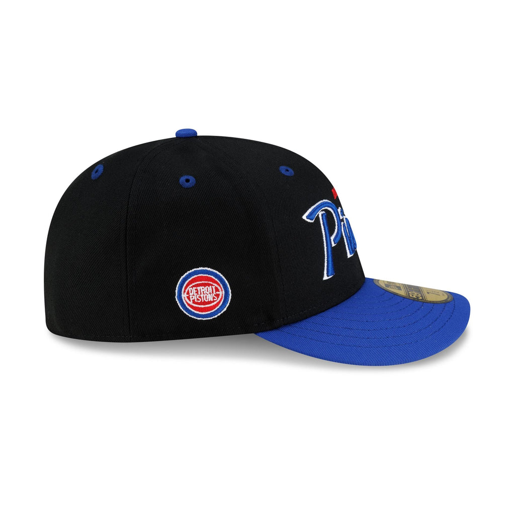 Detroit Pistons Hardwood Classics 90s Script 59FIFTY Fitted Hat - Image 4