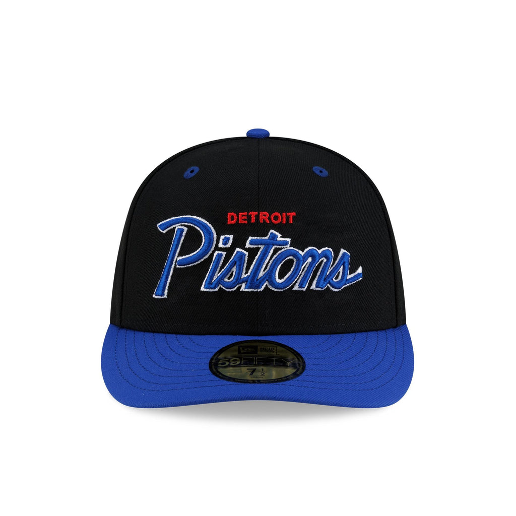 Detroit Pistons Hardwood Classics 90s Script 59FIFTY Fitted Hat - Image 2