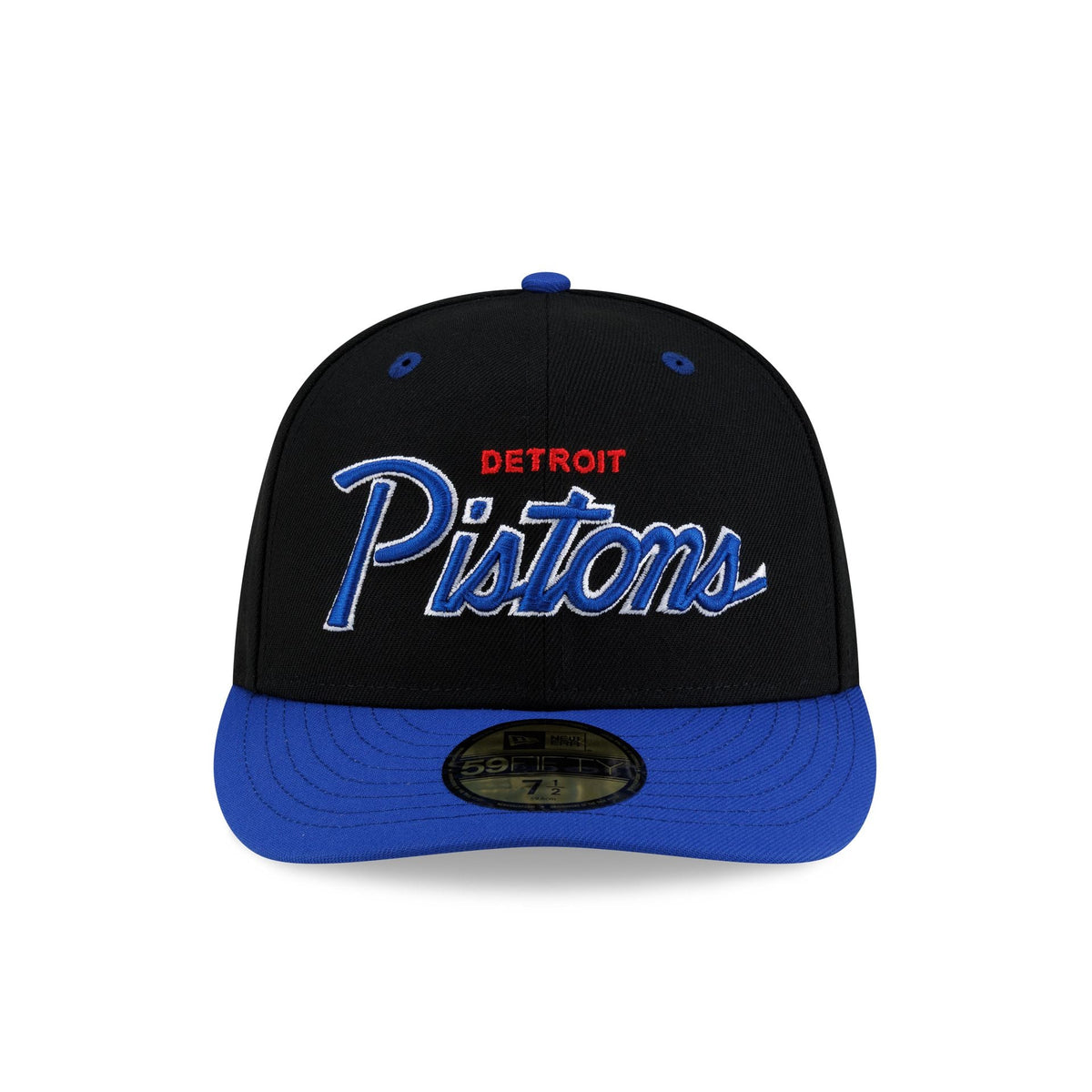 Detroit Pistons Hardwood Classics 90s Script 59FIFTY Fitted Hat - Image 2