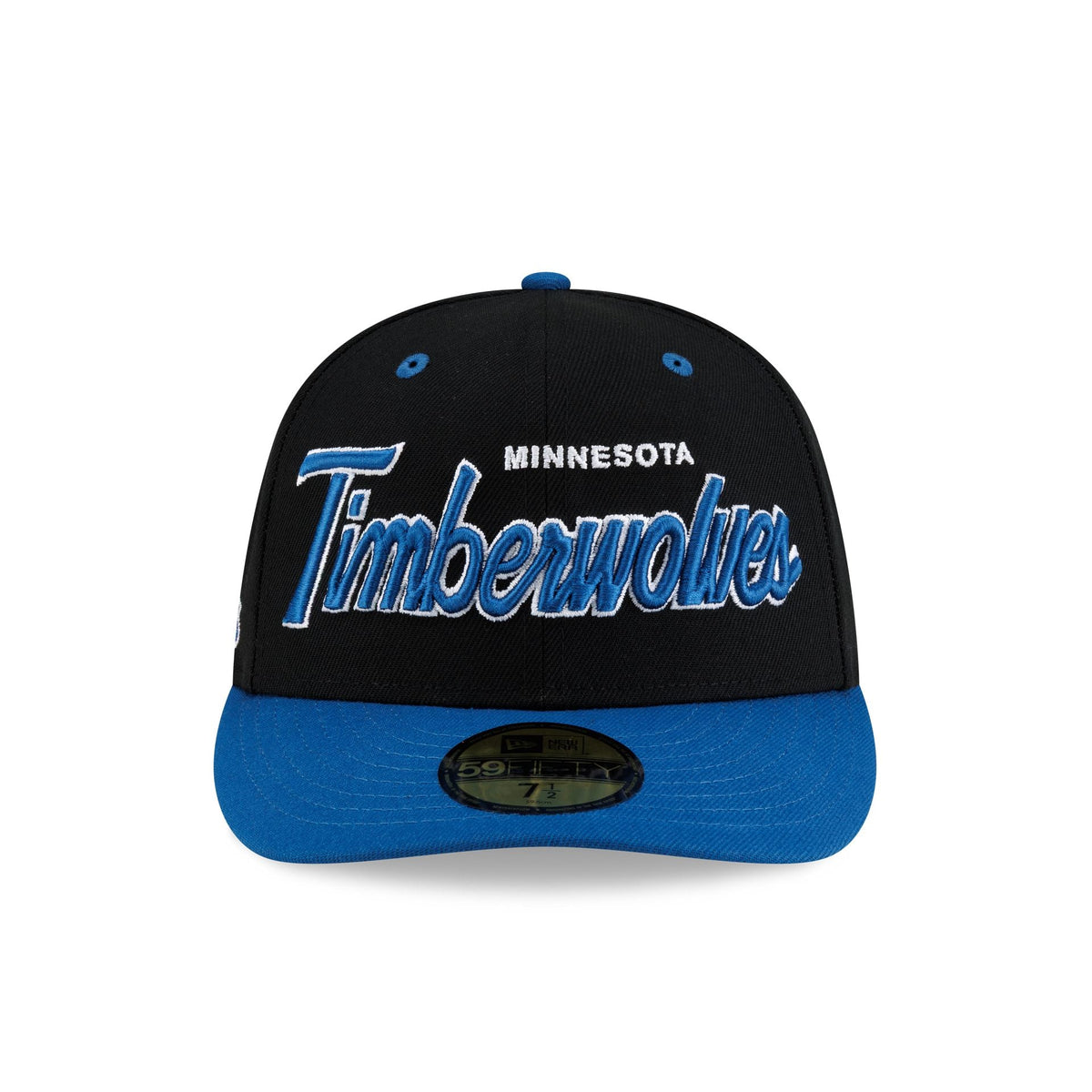 Minnesota Timberwolves Hardwood Classics 90s Script 59FIFTY Fitted Hat - Image 2