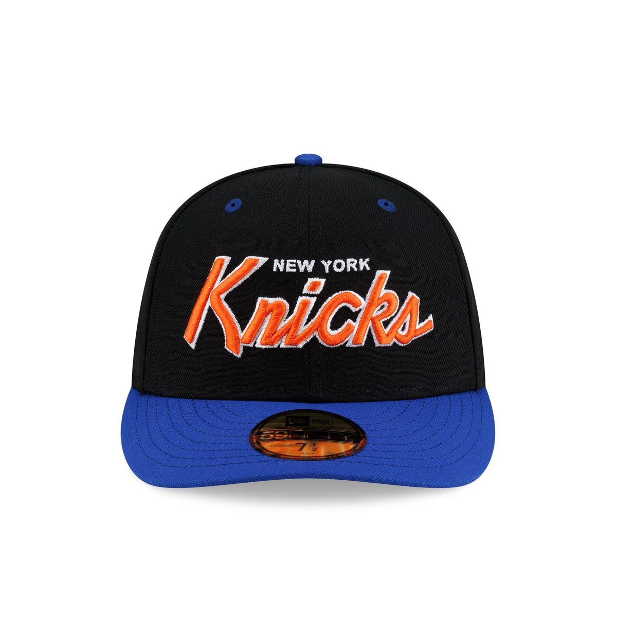 New York Knicks Hardwood Classics 90s Script 59FIFTY Fitted Hat - Image 2