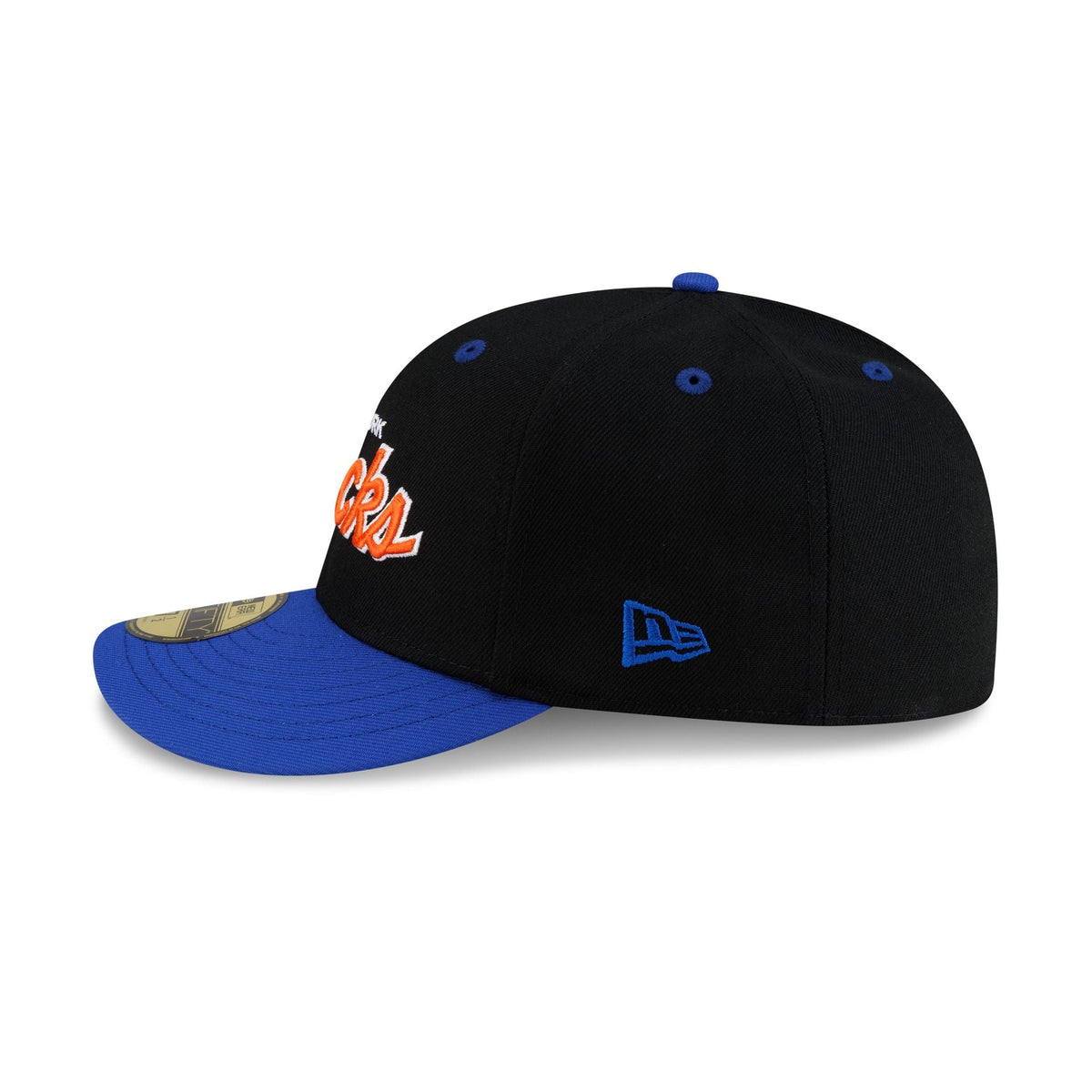 New York Knicks Hardwood Classics 90s Script 59FIFTY Fitted Hat - Image 5