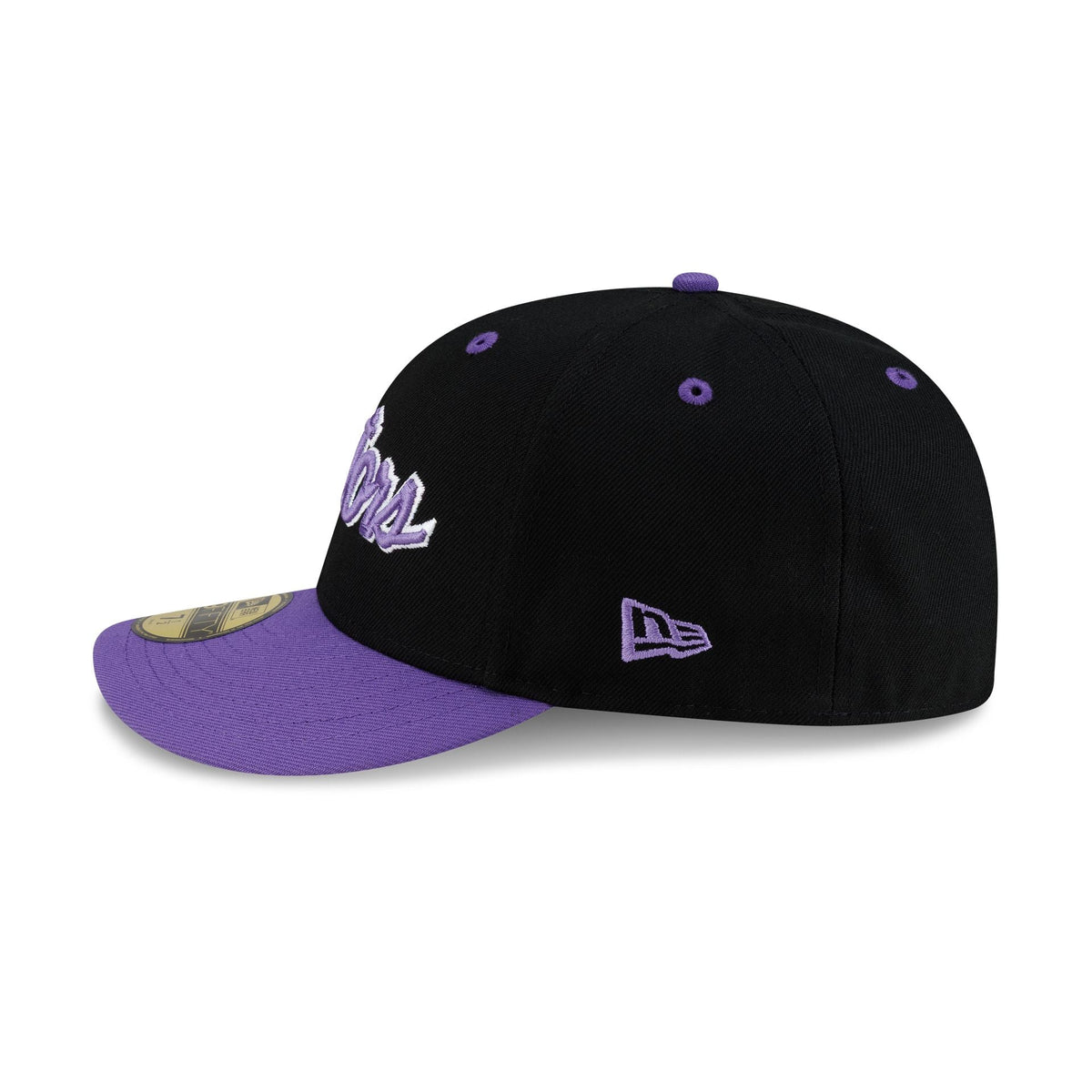 Toronto Raptors Hardwood Classics 90s Script 59FIFTY Fitted Hat - Image 5