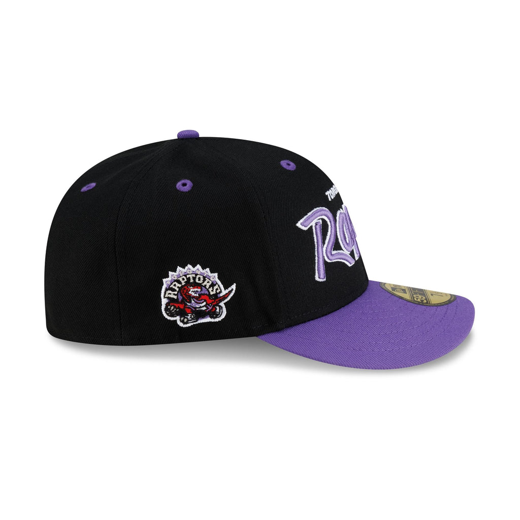 Toronto Raptors Hardwood Classics 90s Script 59FIFTY Fitted Hat - Image 4