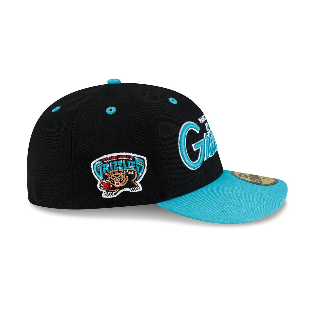 Vancouver Grizzlies Hardwood Classics 90s Script 59FIFTY Fitted Hat - Image 4