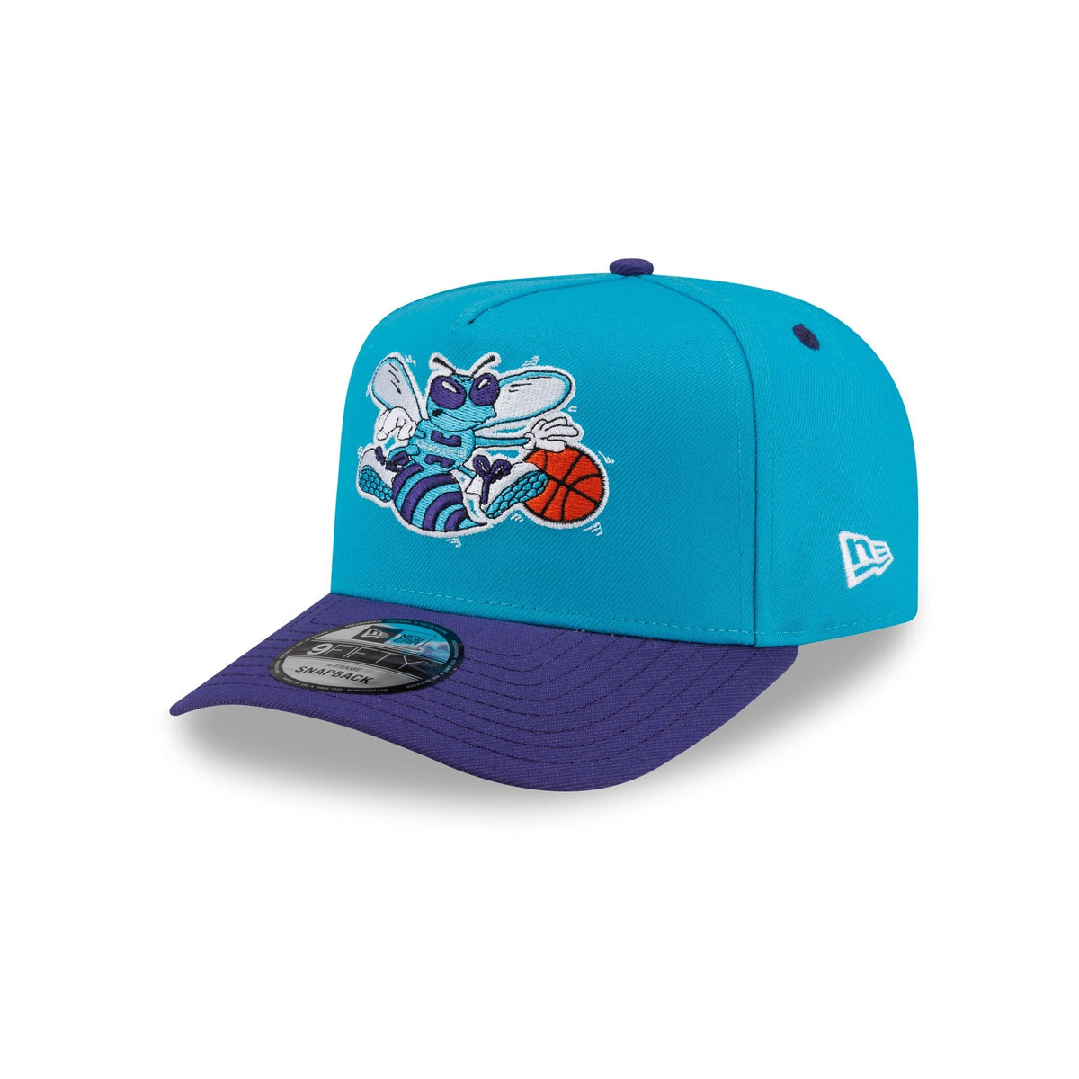Charlotte Hornets Hardwood Classics 90s All-Star Weekend 9FIFTY A-Frame Snapback Hat - Image 3