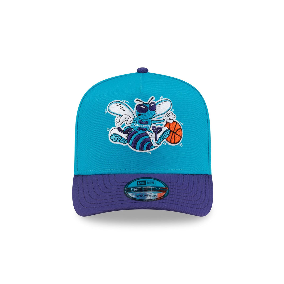 Charlotte Hornets Hardwood Classics 90s All-Star Weekend 9FIFTY A-Frame Snapback Hat - Image 2