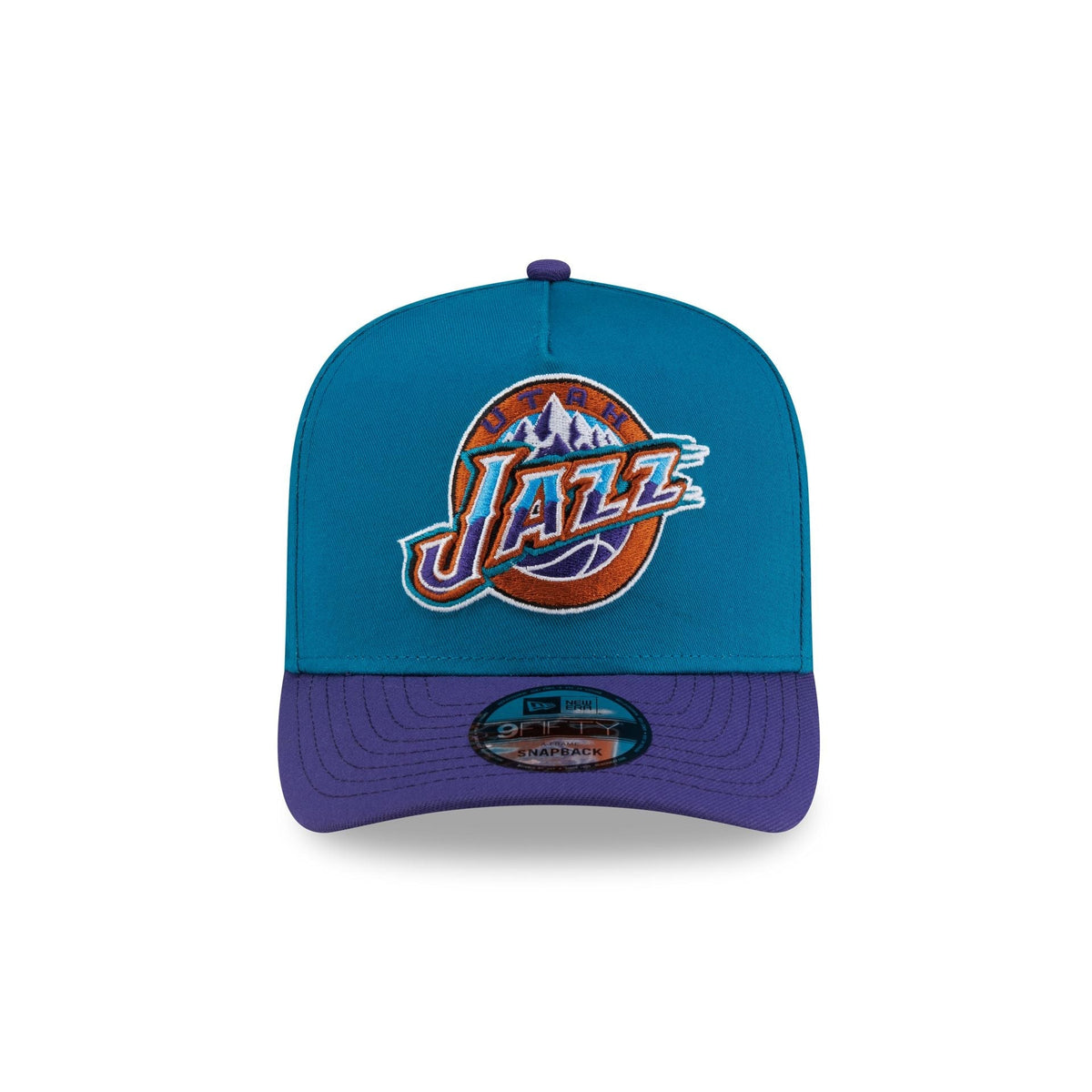 Utah Jazz Hardwood Classics 90s All-Star Weekend 9FIFTY A-Frame Snapback Hat - Image 2