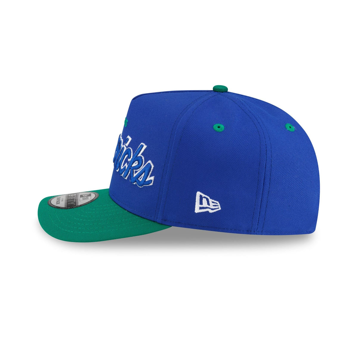 Dallas Mavericks Hardwood Classics 90s Script 9FIFTY A-Frame Snapback Hat - Image 5