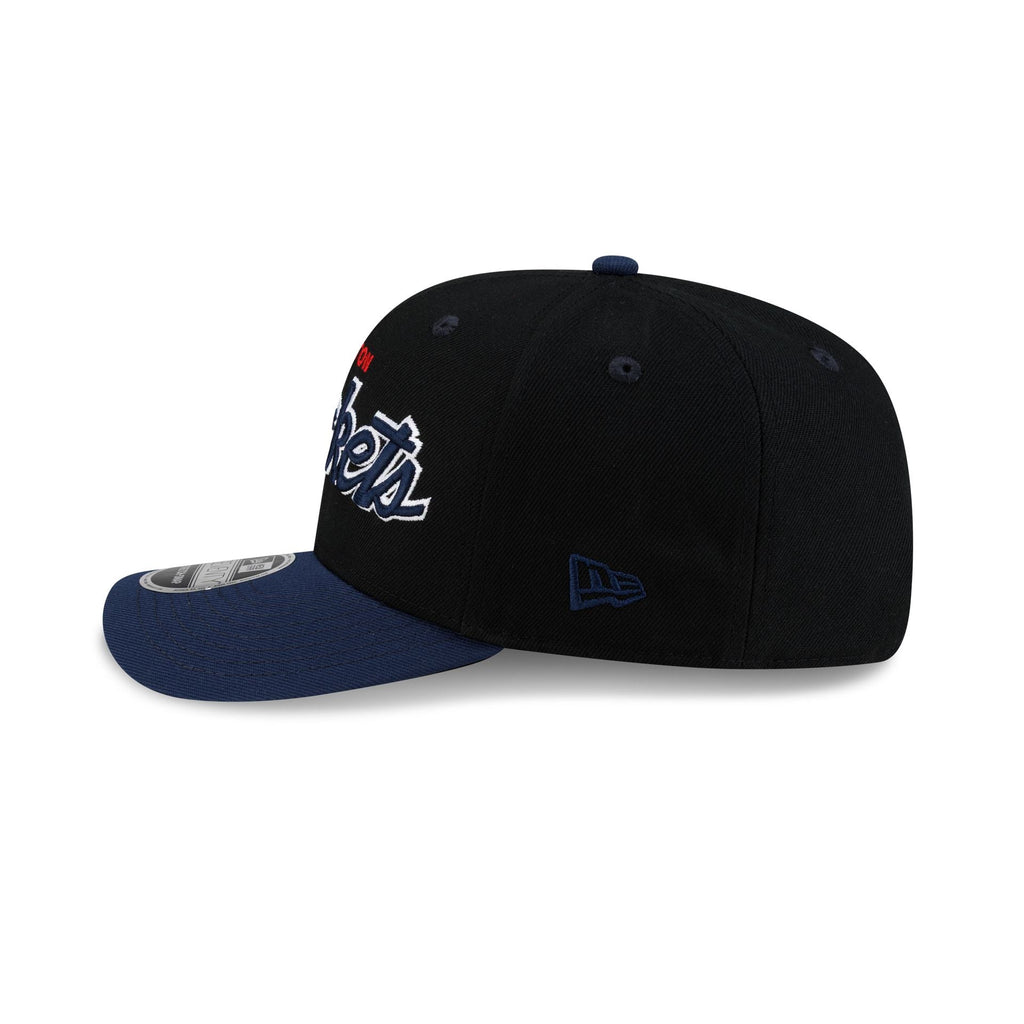 Houston Rockets Hardwood Classics 90s Script 9SEVENTY Stretch-Snap Hat - Image 5