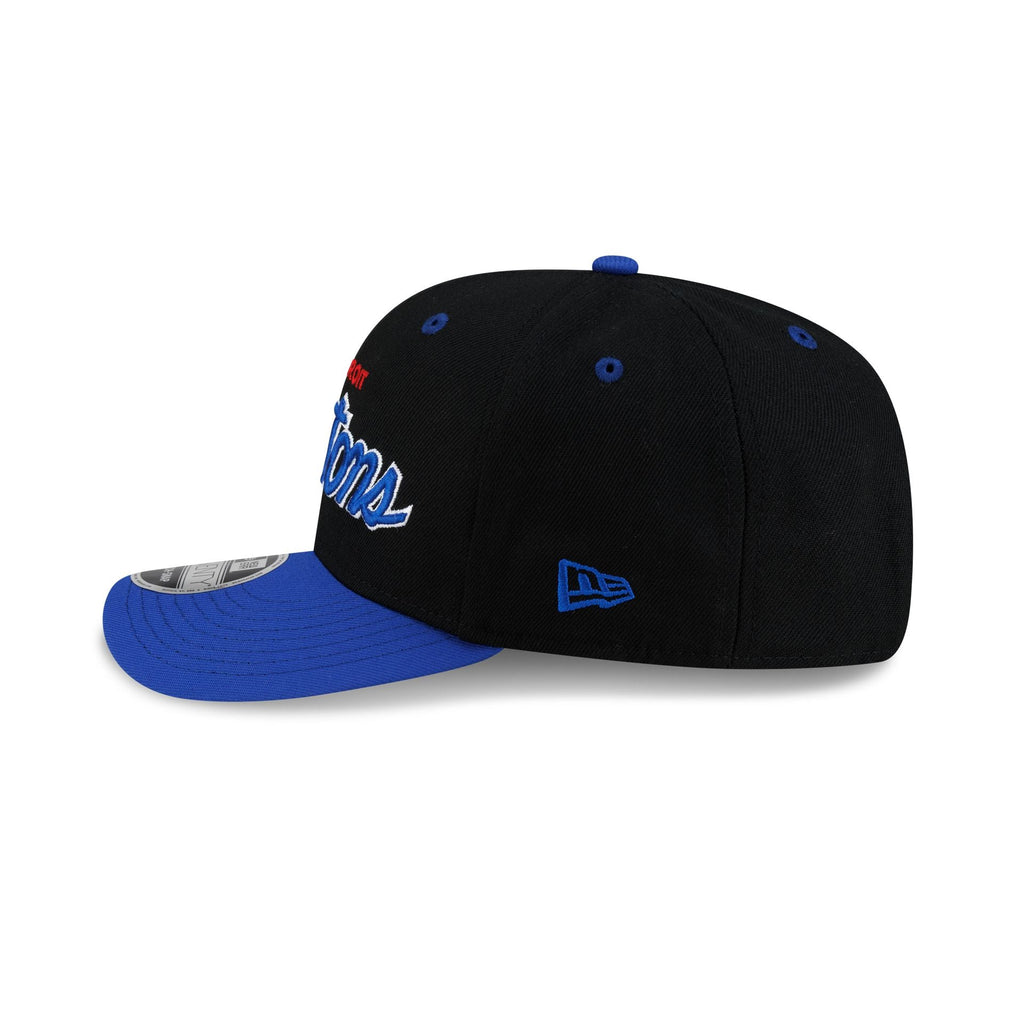 Detroit Pistons Hardwood Classics 90s Script 9SEVENTY Stretch-Snap Hat - Image 5