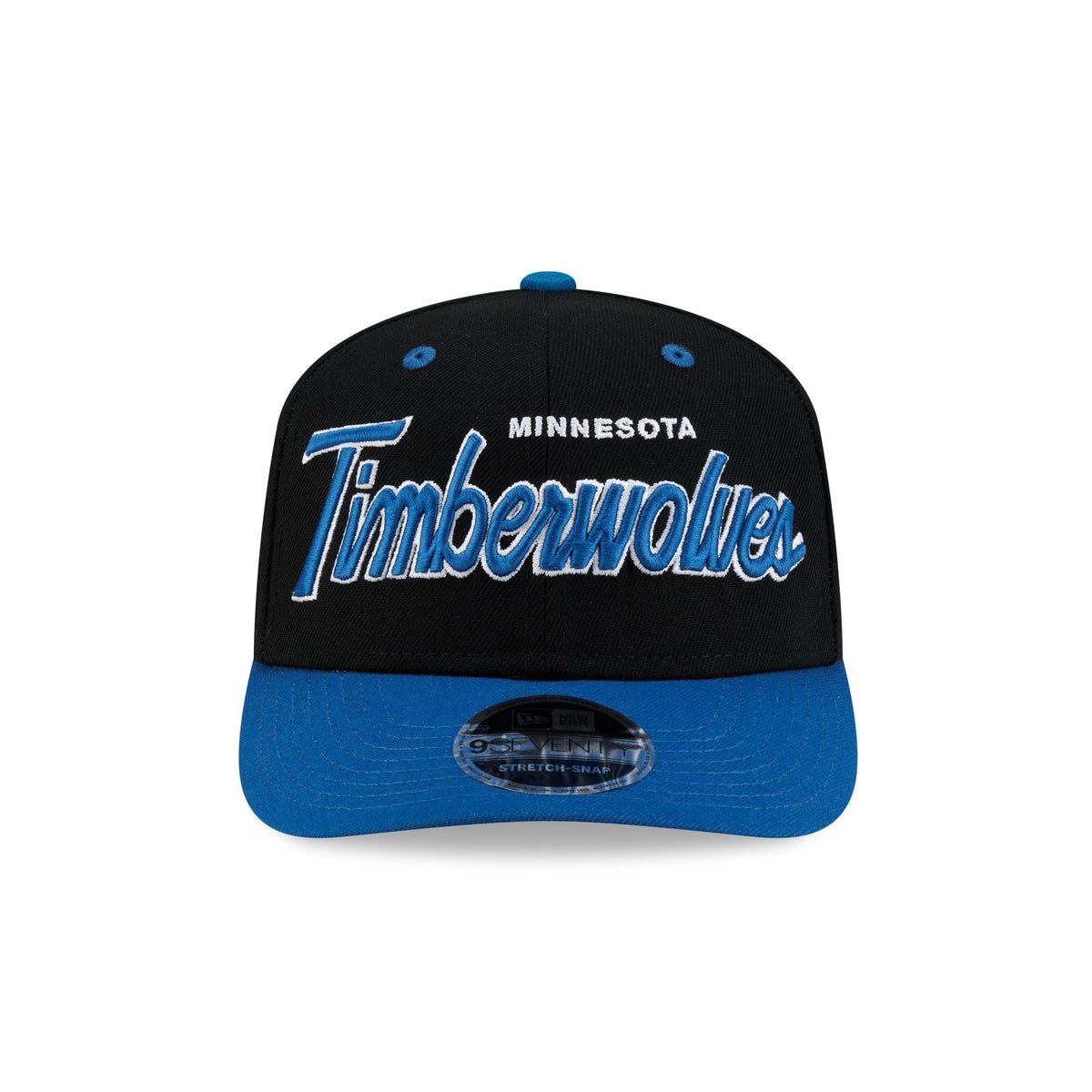 Minnesota Timberwolves Hardwood Classics 90s Script 9SEVENTY Stretch-Snap Hat - Image 2