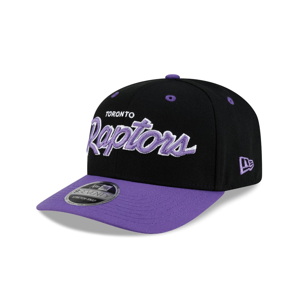Toronto Raptors Hardwood Classics 90s Script 9SEVENTY Stretch-Snap Hat - Image 3