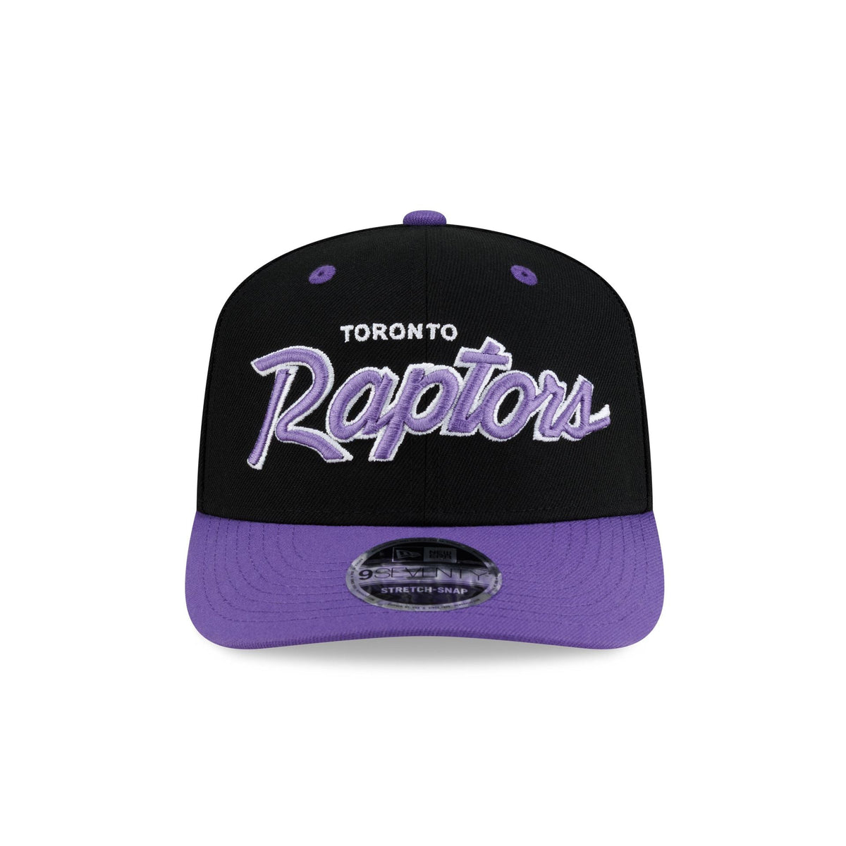 Toronto Raptors Hardwood Classics 90s Script 9SEVENTY Stretch-Snap Hat - Image 2