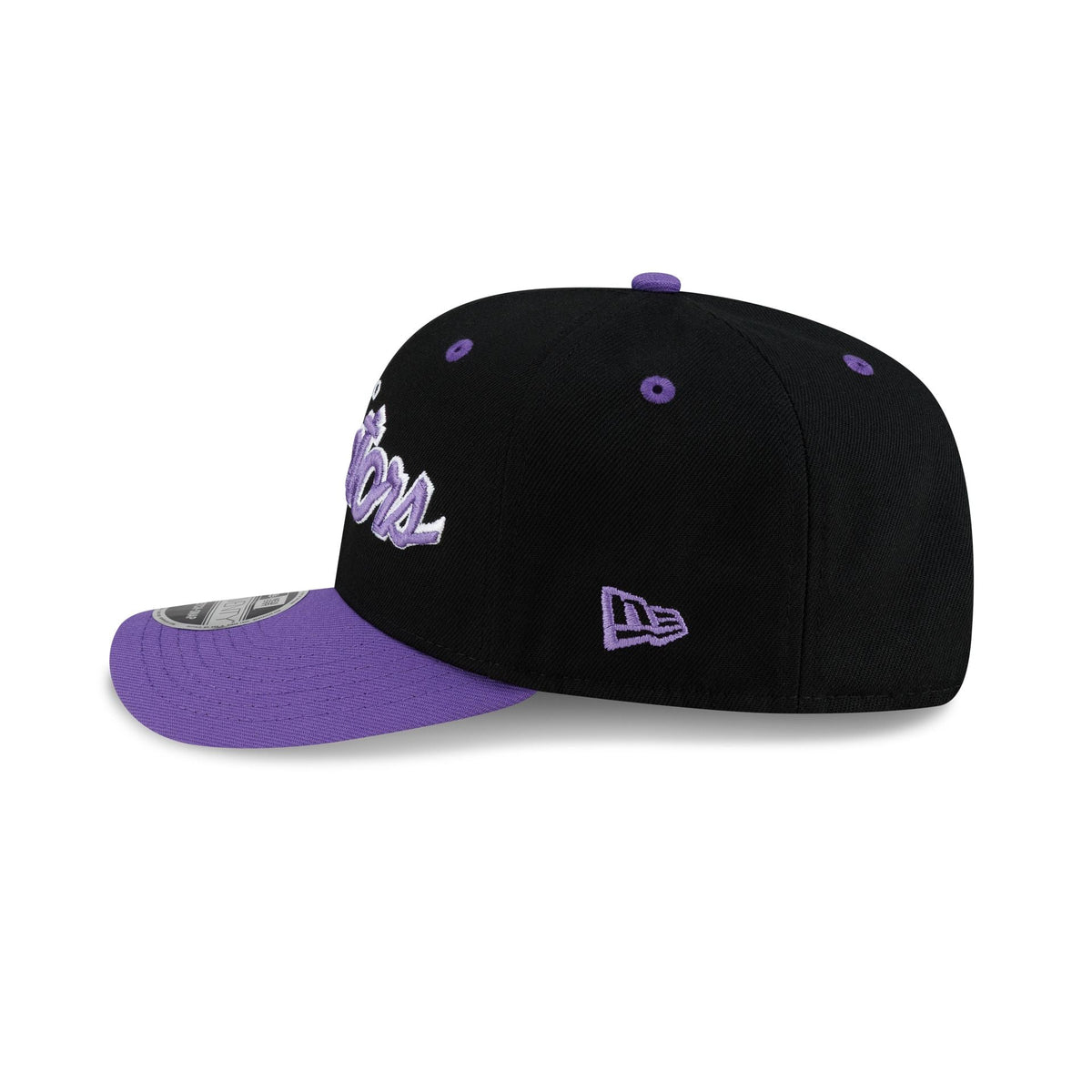 Toronto Raptors Hardwood Classics 90s Script 9SEVENTY Stretch-Snap Hat - Image 5
