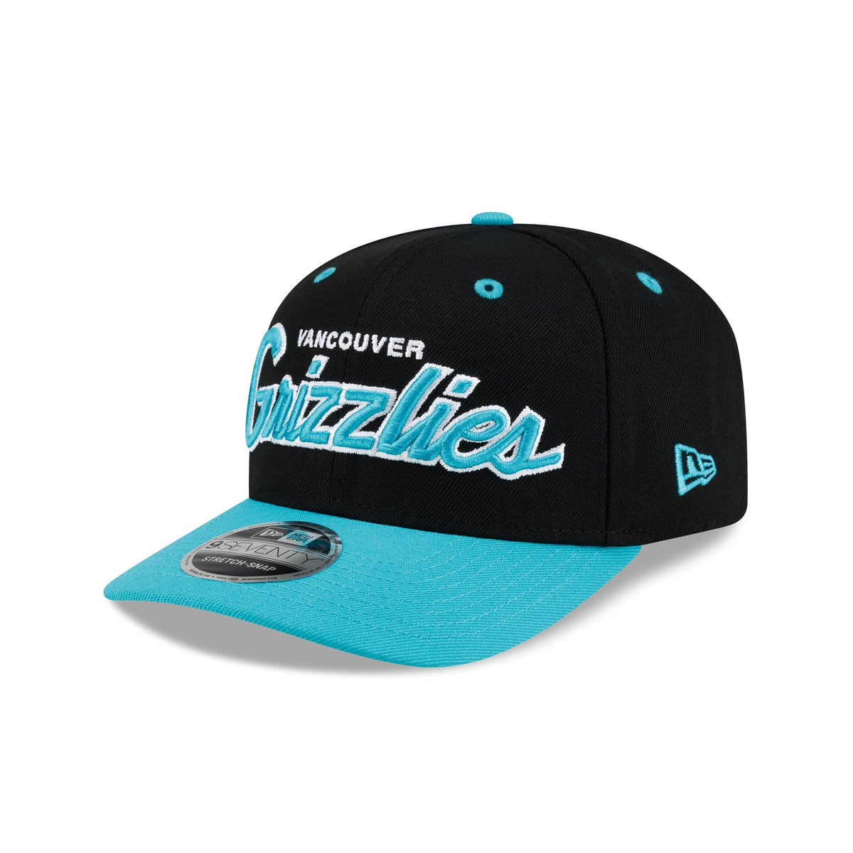 Vancouver Grizzlies Hardwood Classics 90s Script 9SEVENTY Stretch-Snap Hat - Image 3