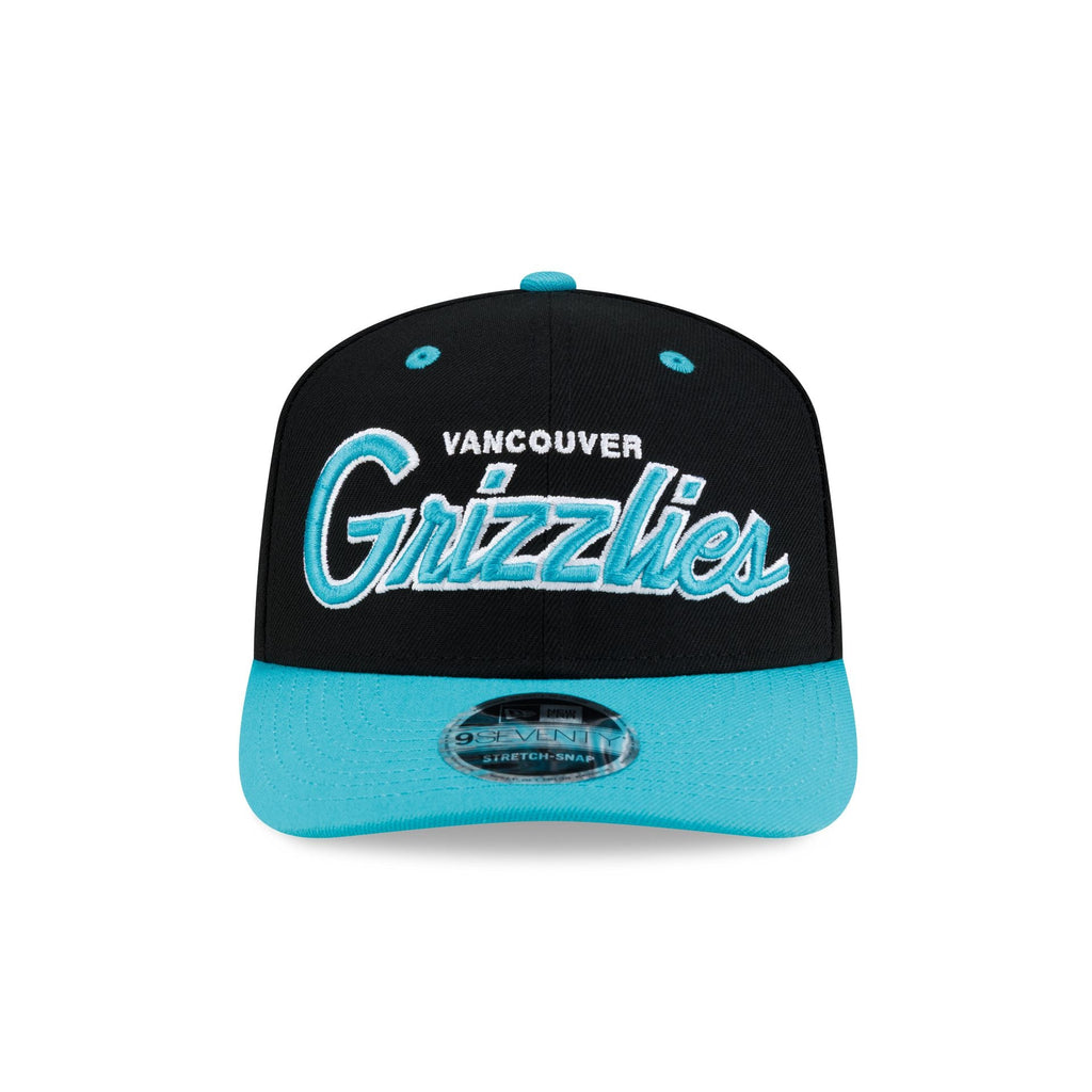 Vancouver Grizzlies Hardwood Classics 90s Script 9SEVENTY Stretch-Snap Hat - Image 2