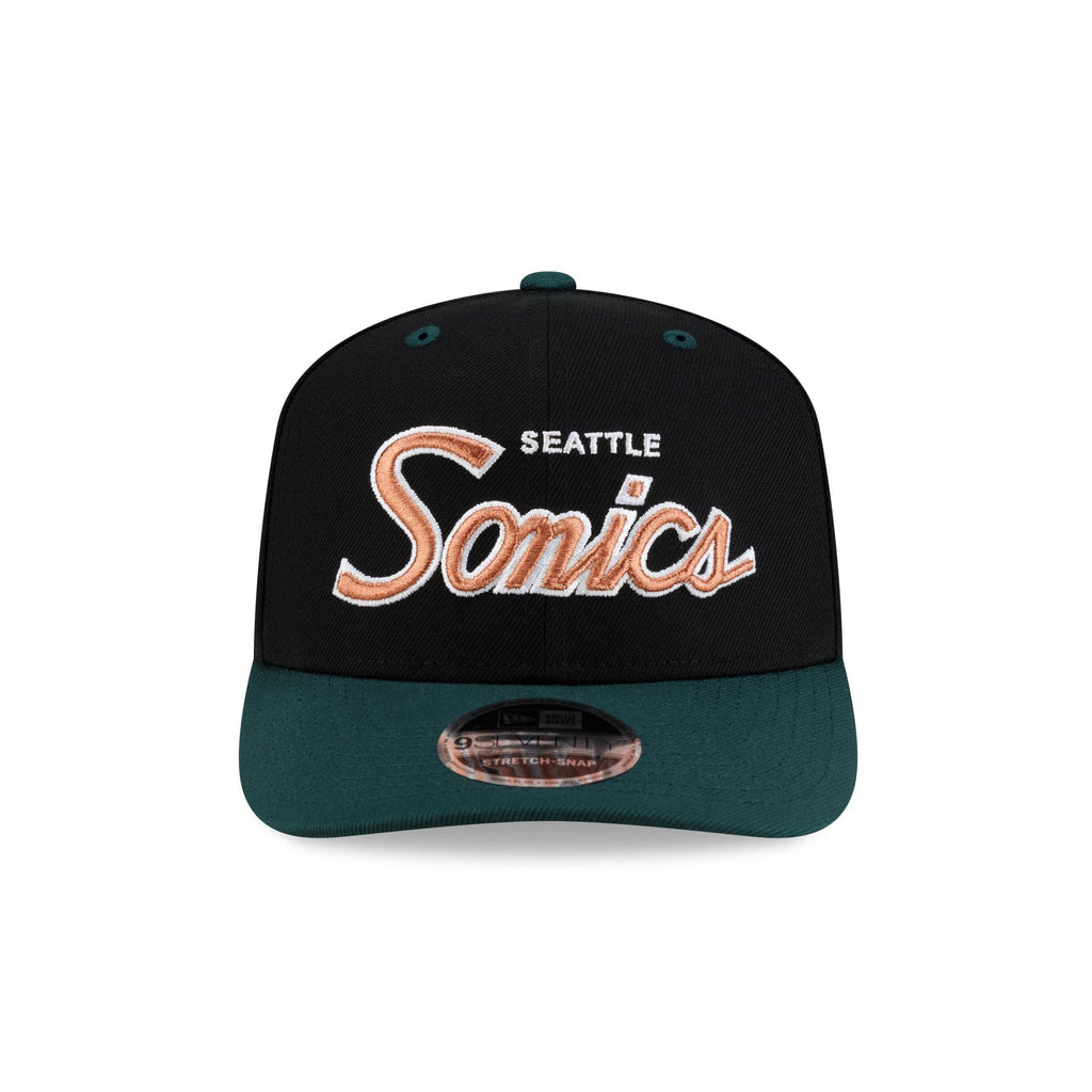 Seattle Supersonics Hardwood Classics 90s Script 9SEVENTY Stretch-Snap Hat - Image 2