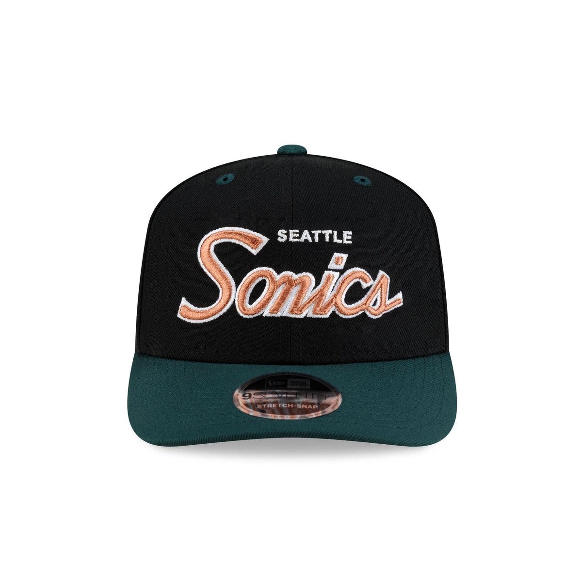 Seattle Supersonics Hardwood Classics 90s Script 9SEVENTY Stretch-Snap Hat - Image 2