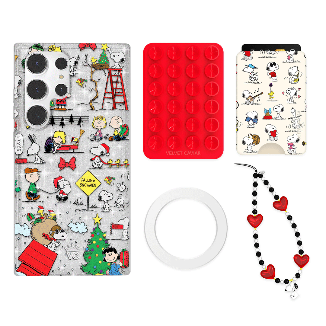 Snoopy Christmas Glitter Galaxy Bundle Set - Wallet