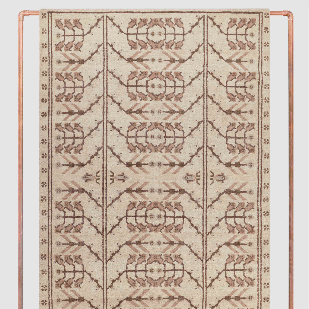 Astrid Hand-Knotted Area Rug - Rose