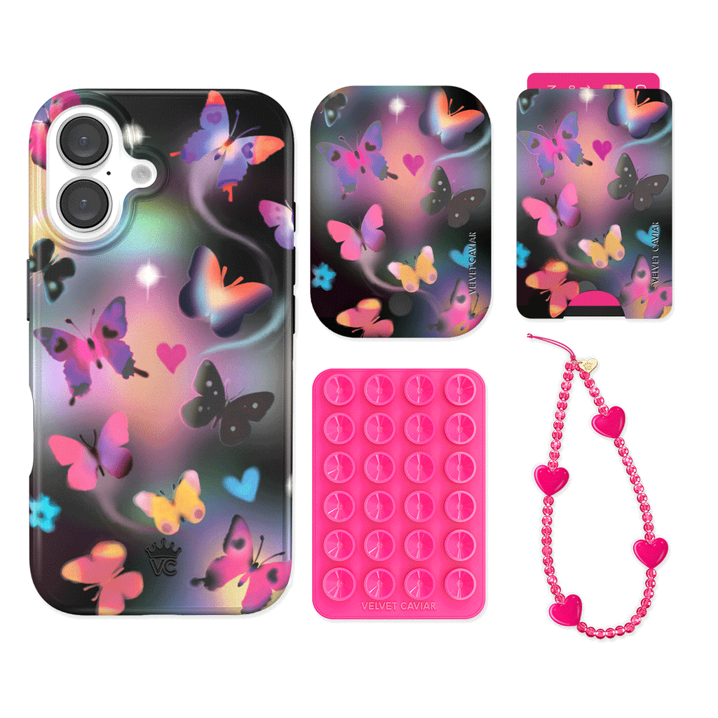 Aurora Butterfly iPhone Bundle Set - Wallet