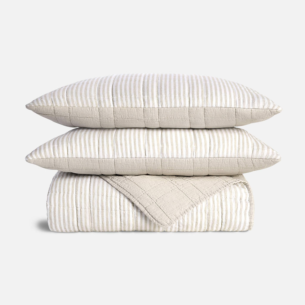 Washed European Linen Quilt Set - Image 13