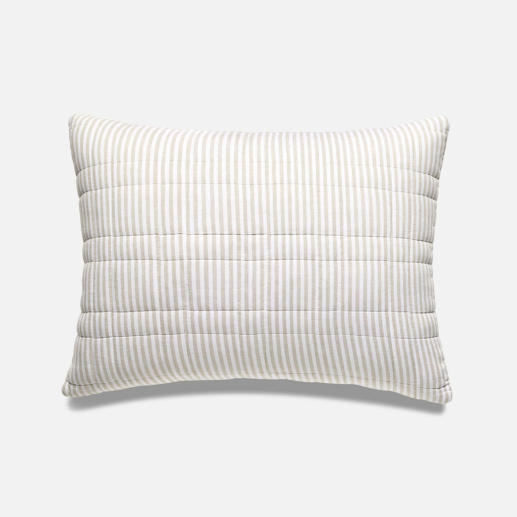 Washed European Linen Quilted Sham Set - Image 13