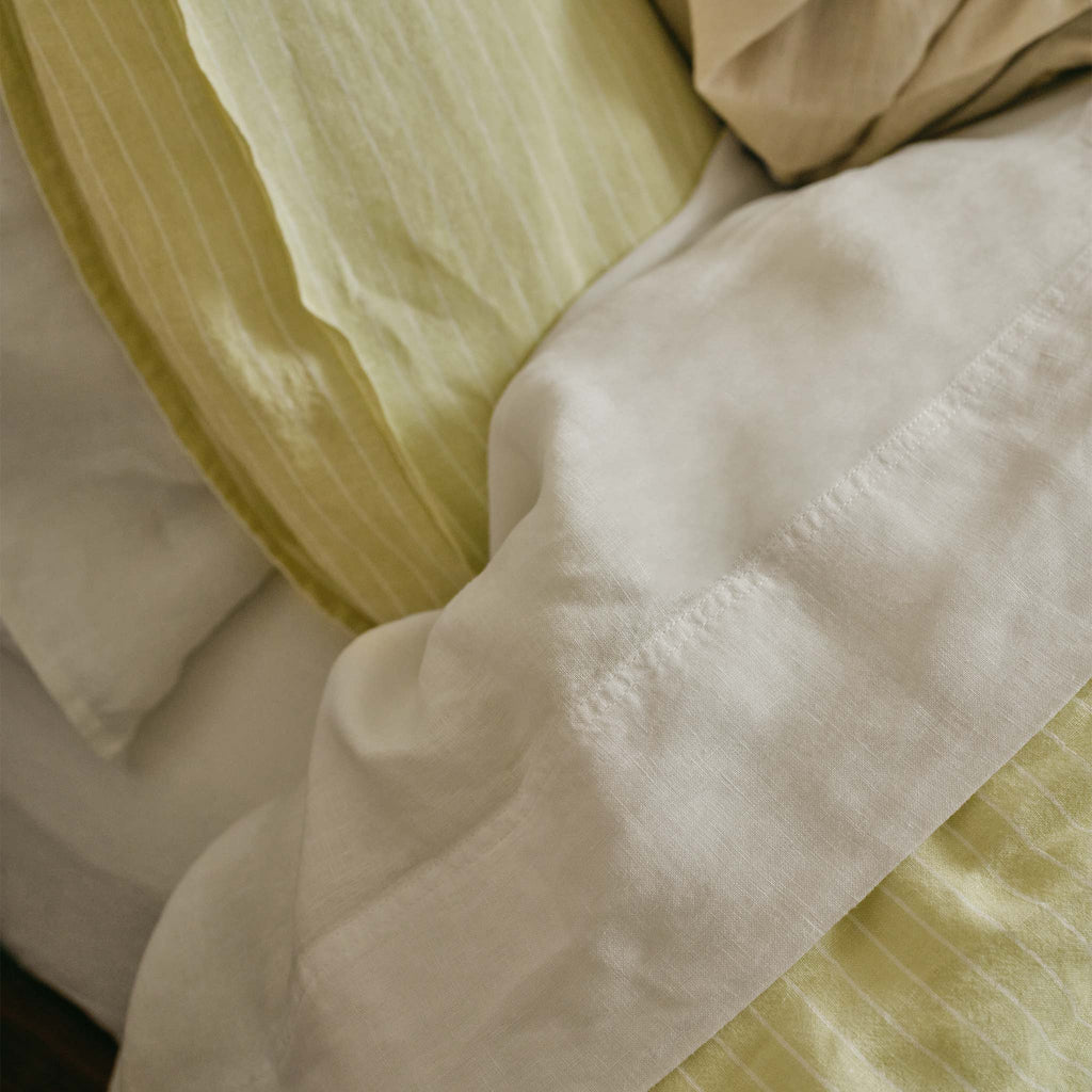 Set of 2 Washed European Linen Core Sheet Set Bundle - Image 43