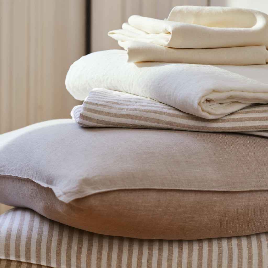 Set of 2 Washed European Linen Core Sheet Set Bundle - Image 17