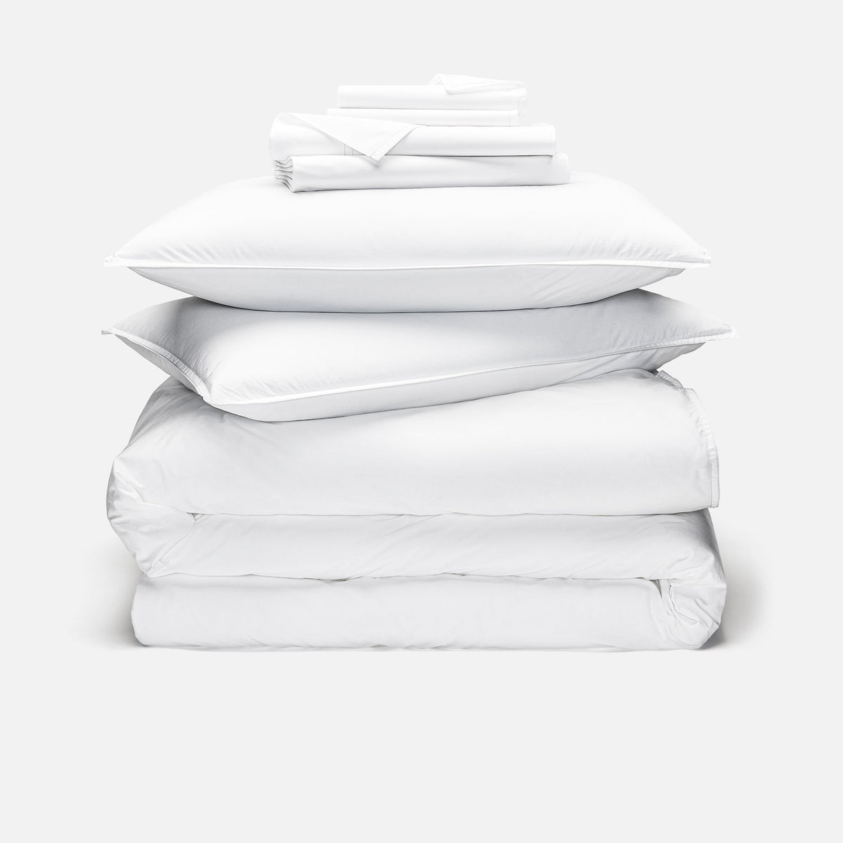 Washed Classic Percale Hardcore Sheet Bundle - White